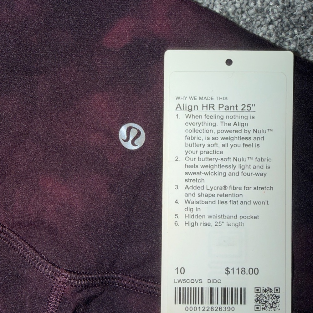 lululemon athletica Align HR Pant 25" in Dark Purple